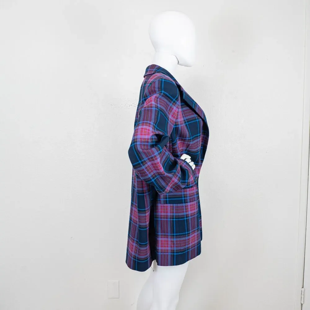 Antropologie X Exquise Plaid Blazer Jacket size XL NEW
